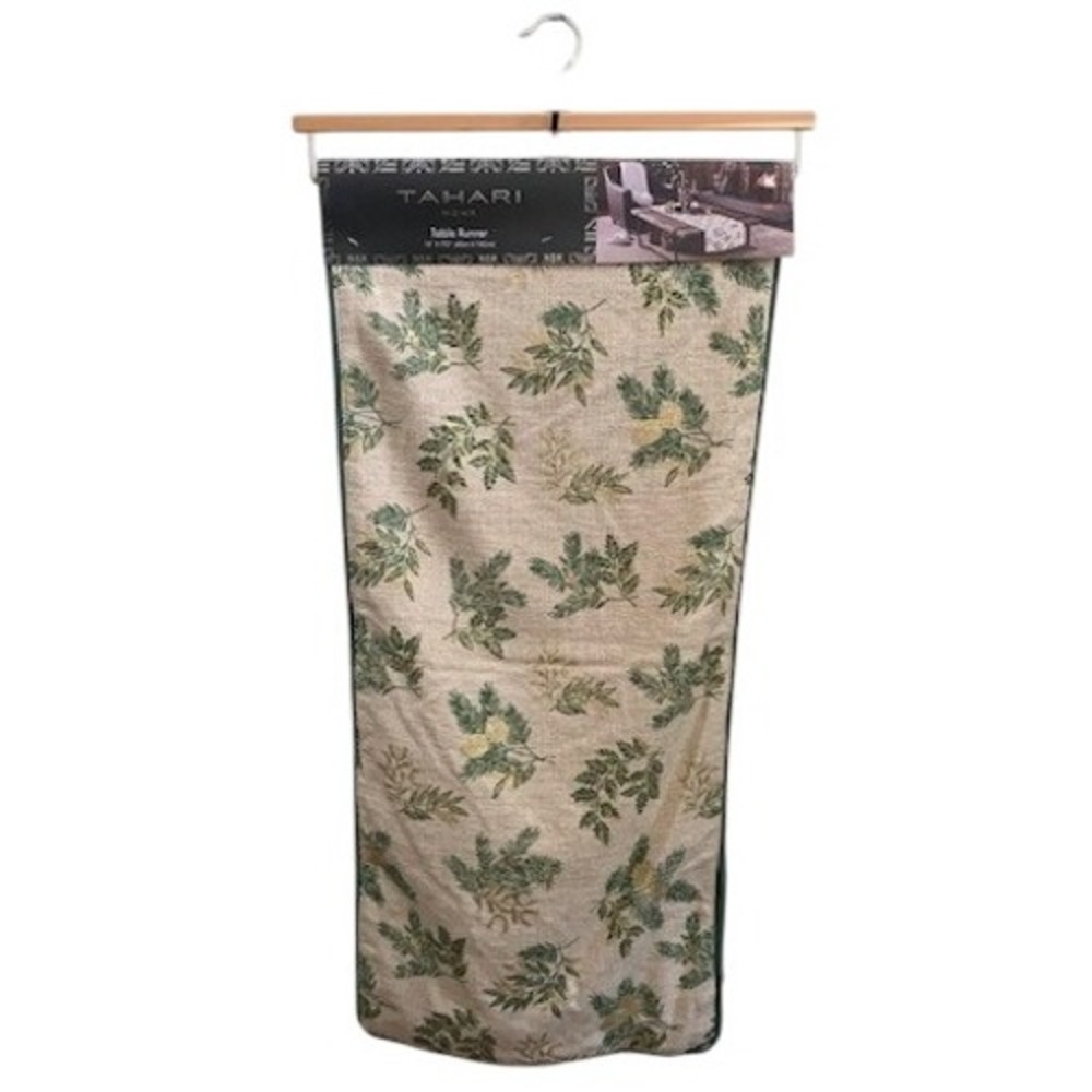 Tahari Home NWT Table Runner 16 x 72 Pine Branch‎ Modern Rustic Holiday Festive
